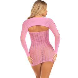 Leg Avenue - Robe Coeur & Noeuds Rose Taille Unique